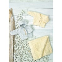 Knitting Pattern for Baby Hoodie, Cardigan and Blanket