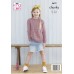 King Cole 5679 Child's Sweater and Cardigan in Subtle Drifter Chunky (leaflet)