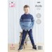 King Cole 5680 Child's Sweater and Hooded Sweater in Subtle Drifter Chunky (leaflet)