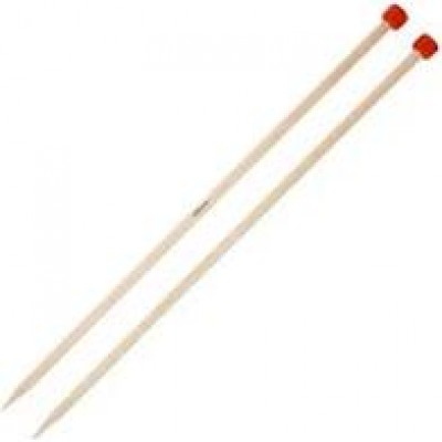 KnitPro Basix Beech Single Pointed Needles 4.5mm x 25cm
