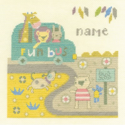 Baby Bus Stop Counted Cross Stitch Kit by DMC