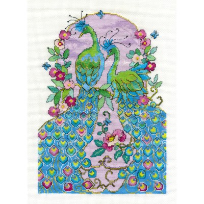 Peacocks Counted Cross Stitch Kit