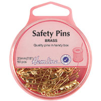 Safety Pins - brass