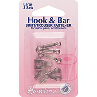 Hook & Bar Skirt/Trouser Fastener - Large