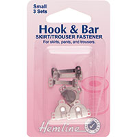 Hook & Bar Skirt/Trouser Fastener - Small